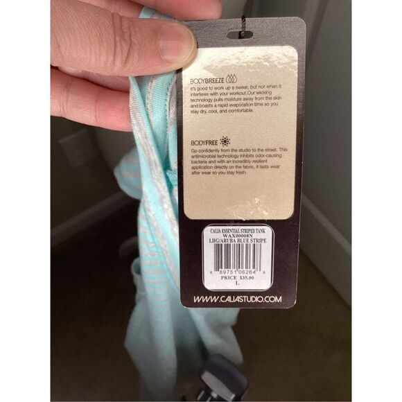 NWT Ladies Calia by Carrie Underwood Tank Top Blue / Gray large - Picture 5 of 5